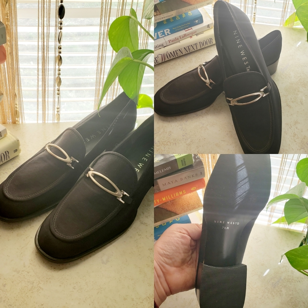 Nine West 7.5M black loafers NWOT